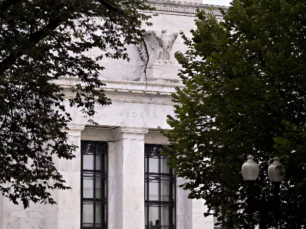 US Federal Reserve building after Fed leaves rates unchanged